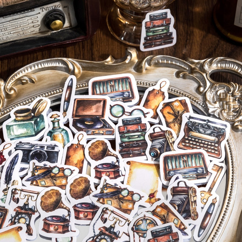 46 Pcs Retro Elements Stickers