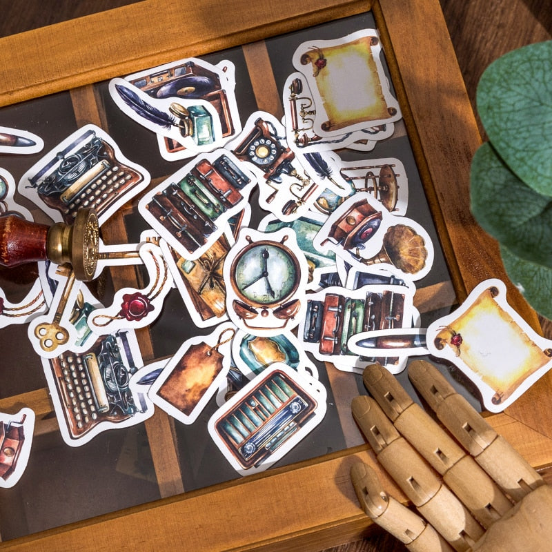 46 Pcs Retro Elements Stickers