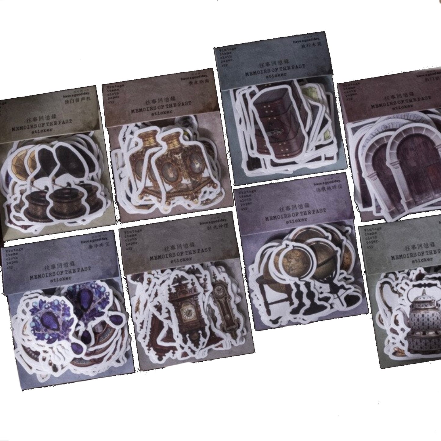 45 Pcs Old Style Furniture Stickers