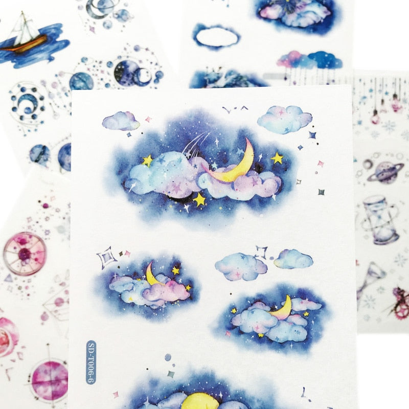6 Sheets  Star Wale Stickers
