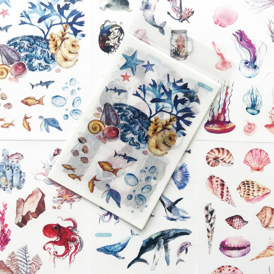 6 Sheets Under The Sea Stickers