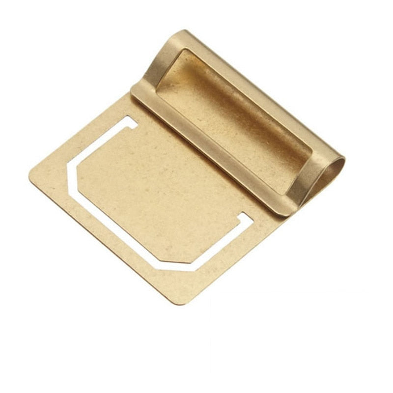 6 Pcs Metal Brass Index File Clip