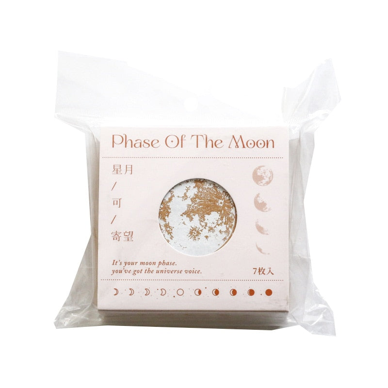 7 Pcs Phase Rubber Stamps