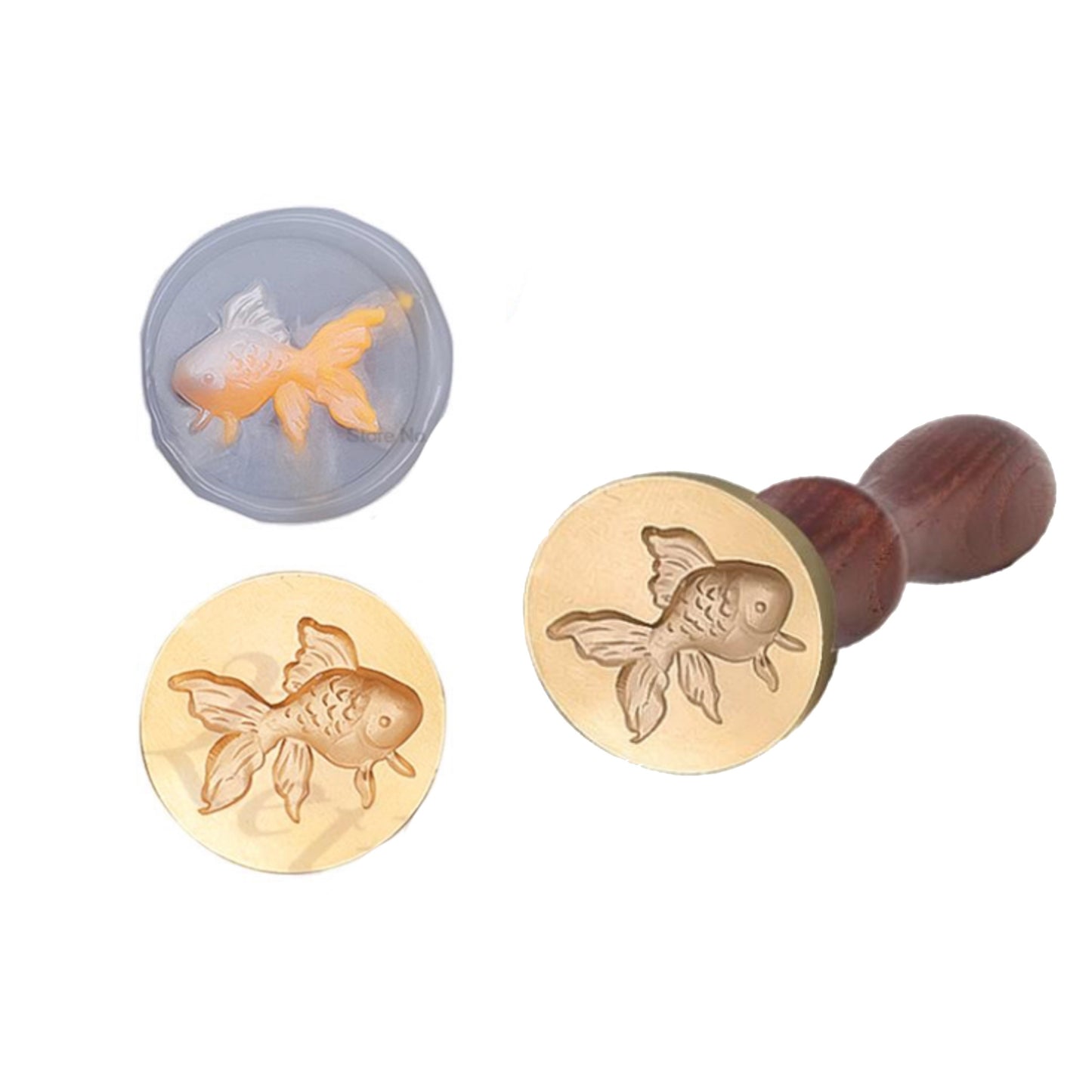 3D Goldfish Seal Wax Stamp