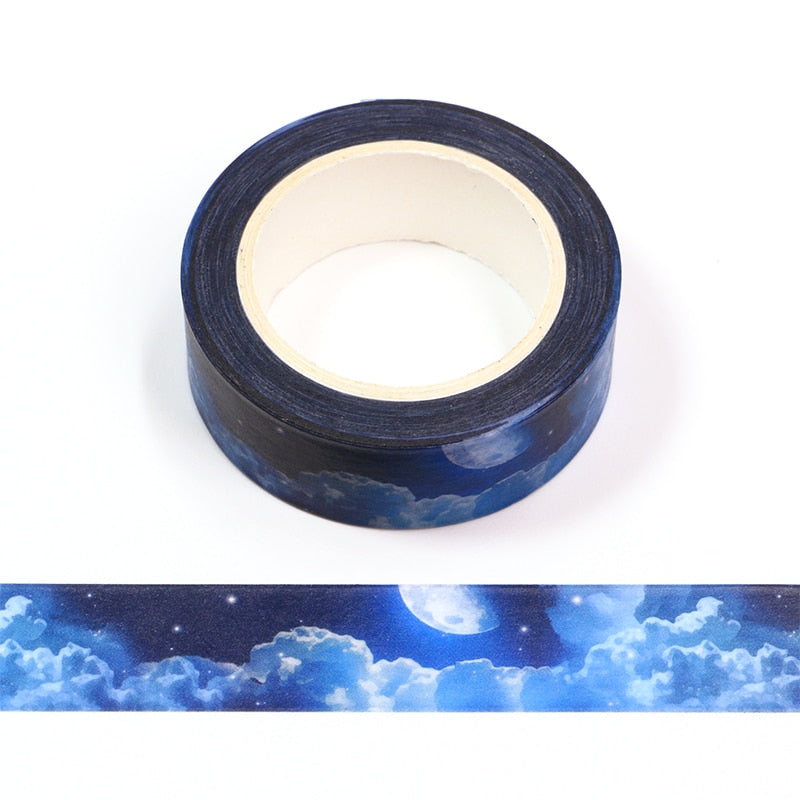 1 Roll Blue Night sky Washi Tape