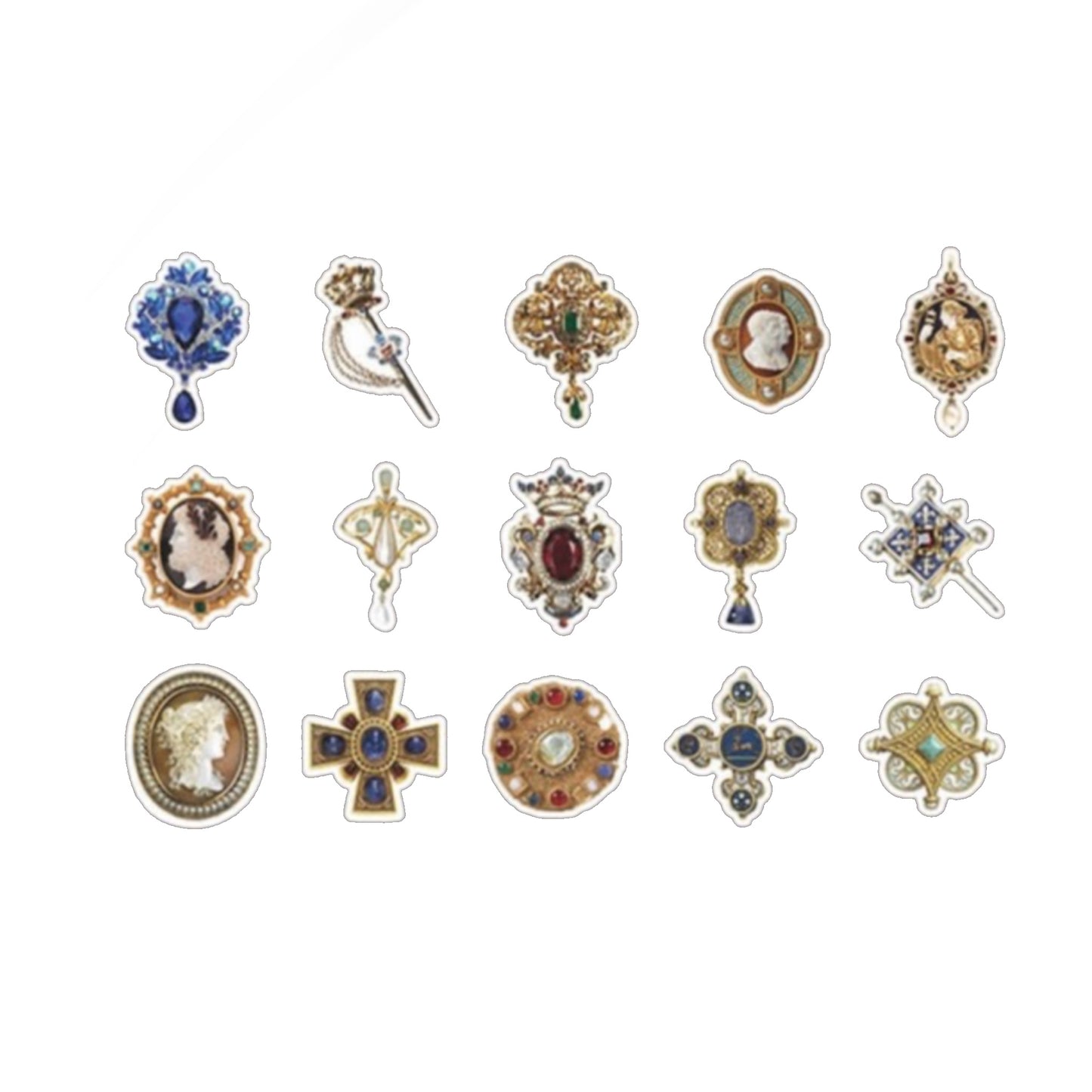 45 Pcs Old Style Furniture Stickers