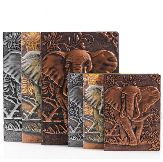 A5 A6 Notebook Elephant Vintage Journal