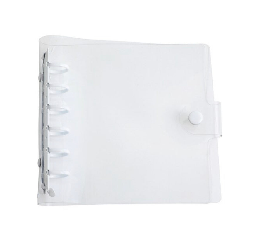 Clear or Glitter Square Binder Journal Hand Book