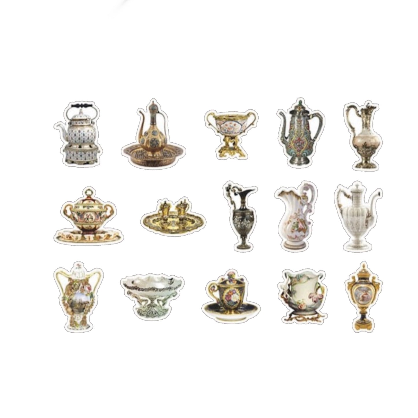 45 Pcs Old Style Furniture Stickers
