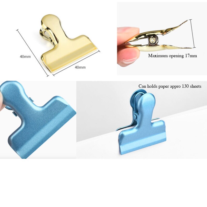 10 Pcs Mini Metal Sealing Clip Binder Clips