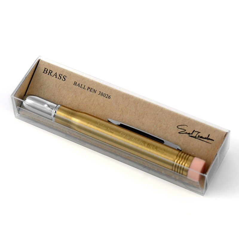 Retro Traveler Brass Pencil