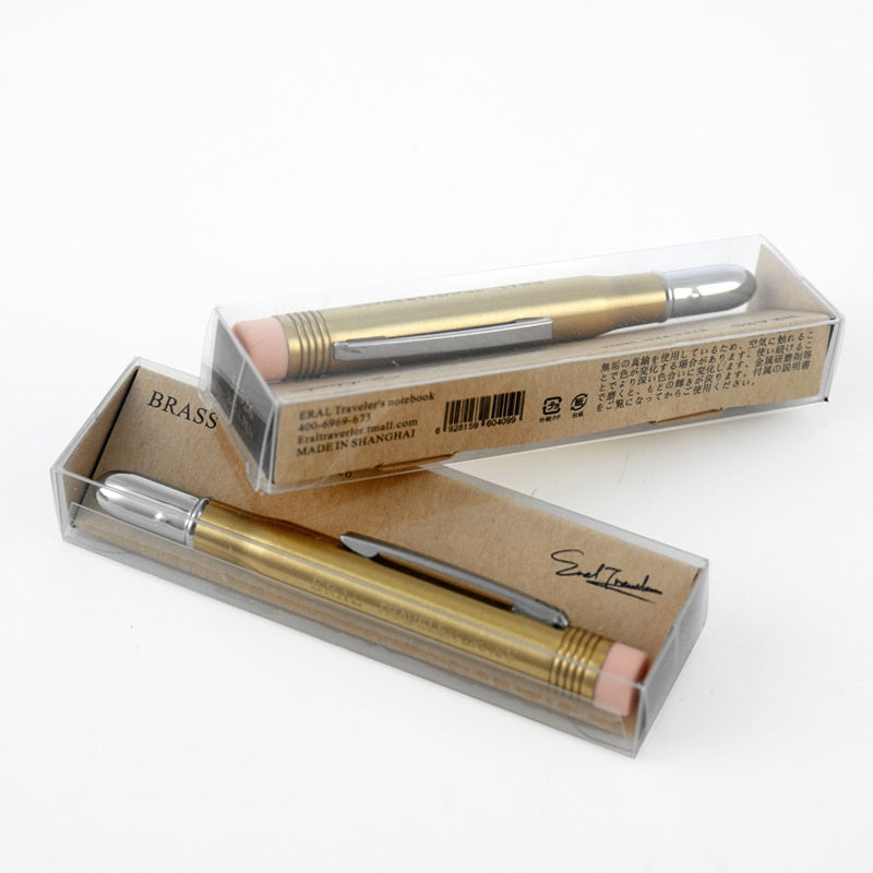 Retro Traveler Brass Pencil