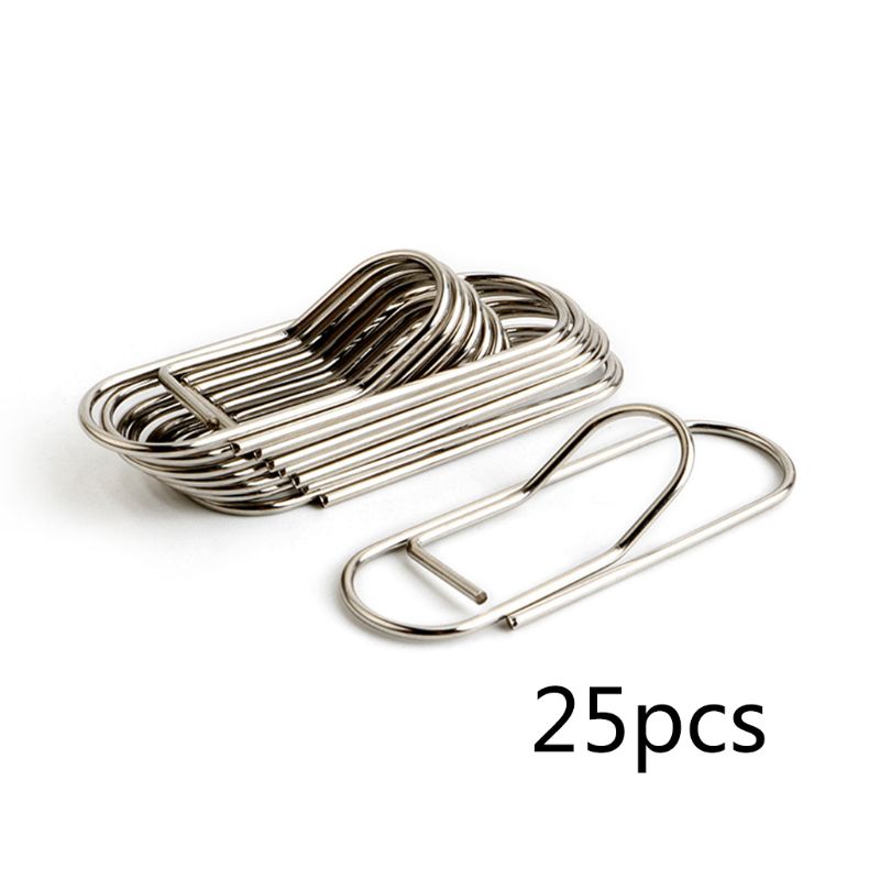 25 PCS Stainless Steel Clippen Pencil Metal Clip