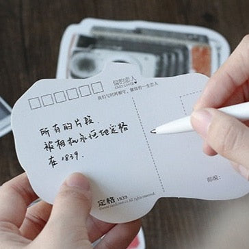 30 Pcs Retro Cameras Paper Post Cards