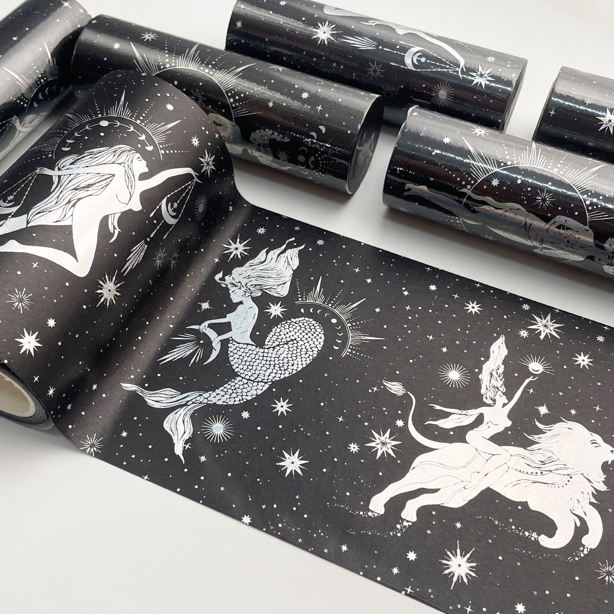 1 Roll Wide Gold Foil Constellation Washi Tape