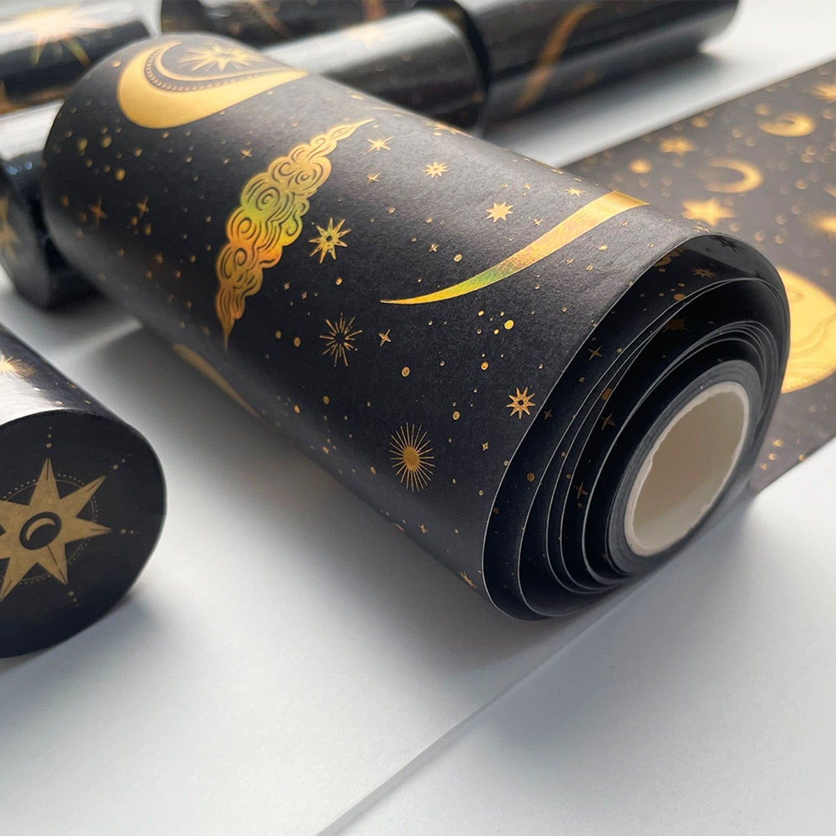 1 Roll Wide Gold Foil Constellation Washi Tape