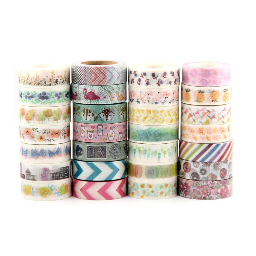 Randomly Mixed 30 rolls Washi Tapes