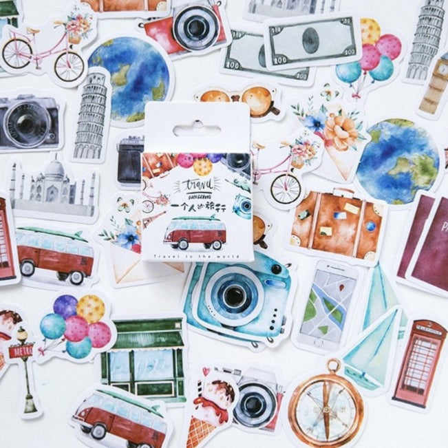 20 Pcs Person Travel Stickers