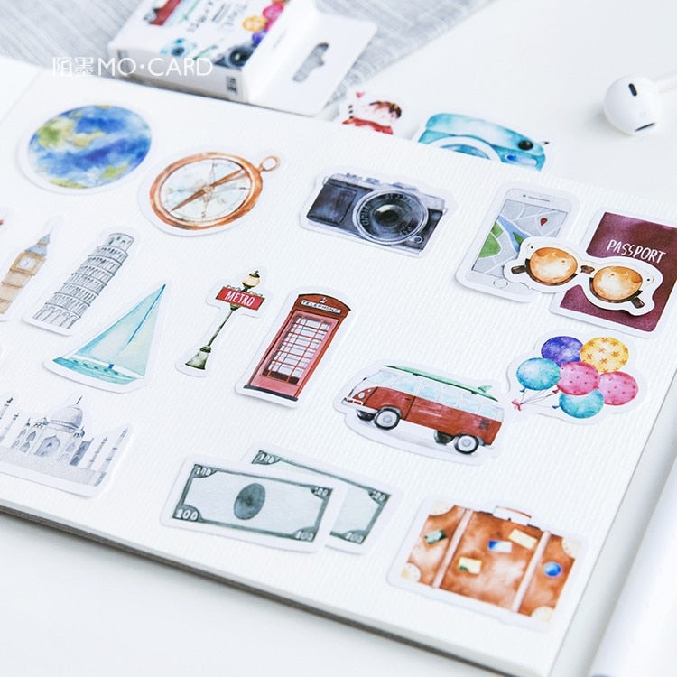 20 Pcs Person Travel Stickers