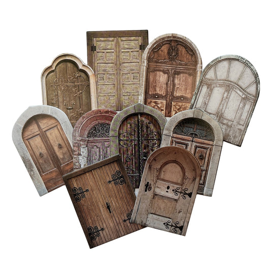Retro Arc Rust Doors & Metal Accessories Cards