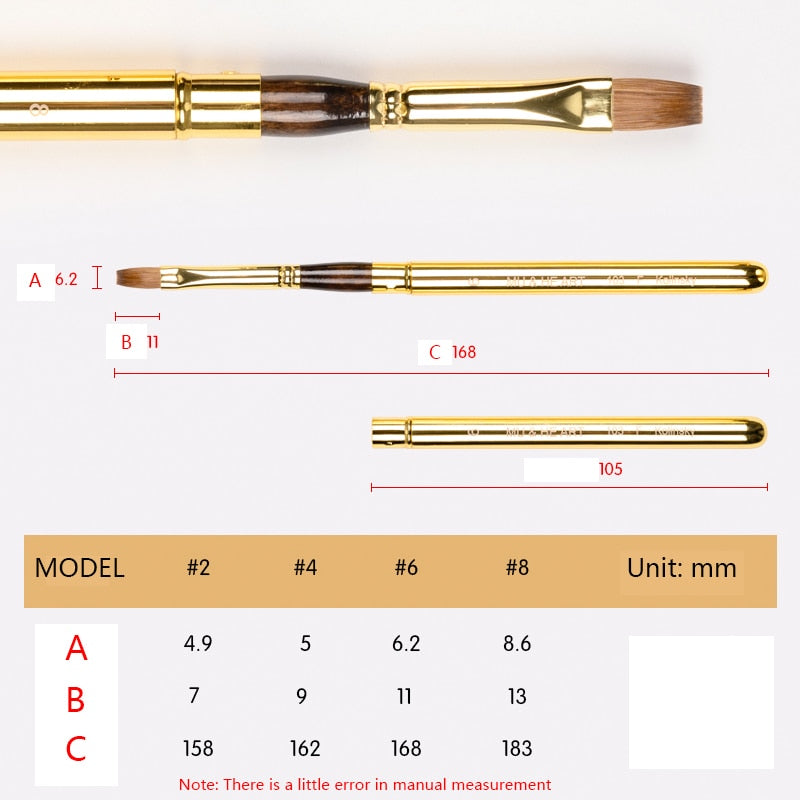 4 Pcs Travel Watercolor Brushes